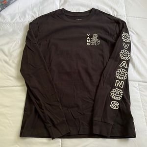 Vans Black Long Sleeve Daisy Planet Print